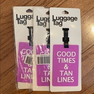Luggage Tags SET of 3, Perfect for Girls Vacay